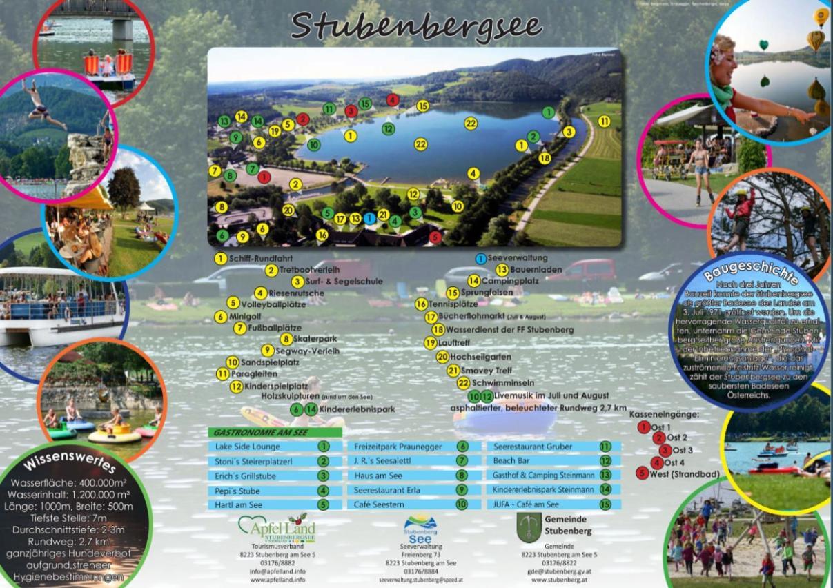 Zwei Schlafzimmer Ferienapartment Anna Am Stubenbergsee Inklusive Vier E-Bikes Buitenkant foto